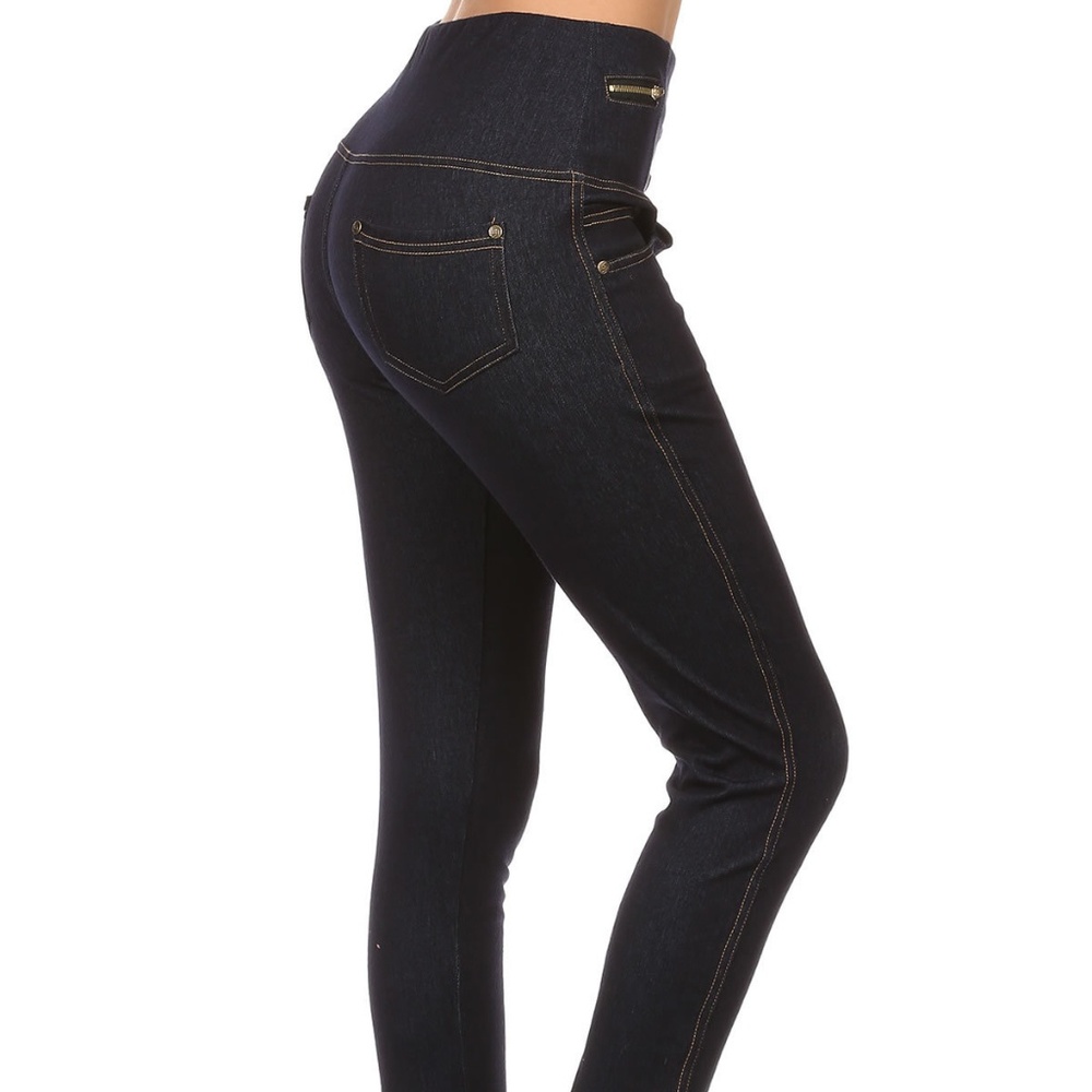 Leggings Depot Denim Jeggings S/M - Picture 4 of 6